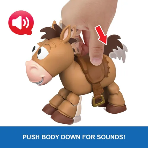 Miniatura 3 de Mattel Disney y Pixar Toy Story - Figura de caballo posando con sonidos, Lil Partner Bullseye Touch Activado Posiciones de Juego