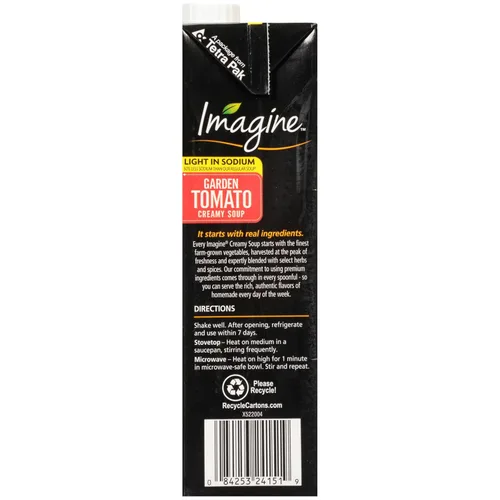 Miniatura 5 de Imagine Organic Light in Sodium Garden - Sopa cremosa de tomate 32 onzas líquidas (paquete de 6)