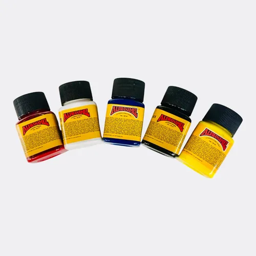 AlphaNamel Pintura Esmalte para Hobby/Modelismo Paquete Primario - 5 Colores Esenciales - A Base de Aceite, Secado Rápido, Adecuado para Miniaturas,