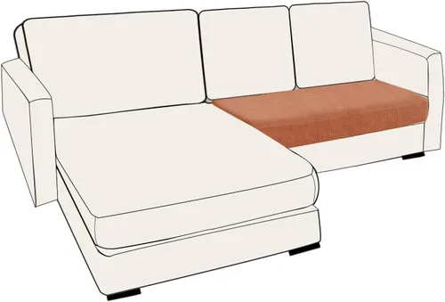 Miniatura 127 de UNBBRRL Fundas de cojín de asiento para sofá, elásticas, funda de cojín individual para sofá, fundas de cojín para sofá, fundas de héroe protegen