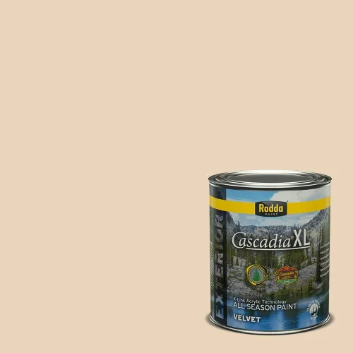 Miniatura 291 de Rodda Paint CASCADIA ZERO - Pintura plana e imprimación para interiores en uno, cuarto de galón, crema de ballet