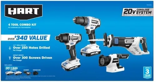 Miniatura 2 de Kit combinado de 4 herramientas inalámbricas de 20 V