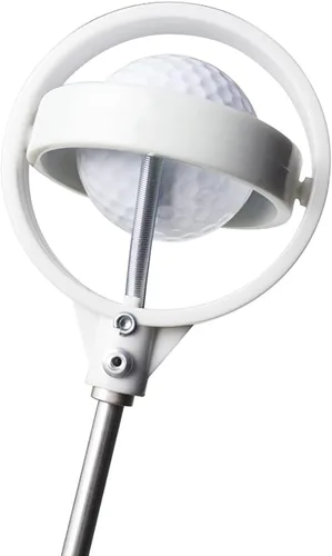 Miniatura 4 de Recuperador de pelotas de golf o herramienta de recogida con extensible automático, inoxidable para arbusto de agua blanco amarillo 2 colores regalo