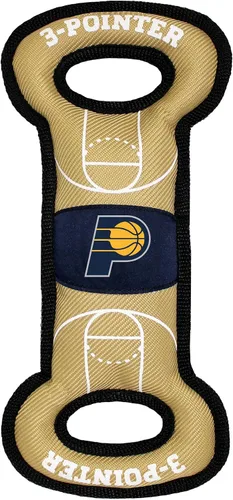 Miniatura 8 de Pets First NBA Atlanta Hawks Field Toy - Juguete de nailon resistente para mascotas con costuras de doble ribete y chirriador interior, talla única