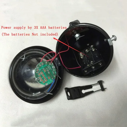 Miniatura 7 de con ala delantera cromo metal Shell clásico brillante bicicleta faro retro vintage bicicleta luz LED jinete ciclismo niebla cabeza lámpara