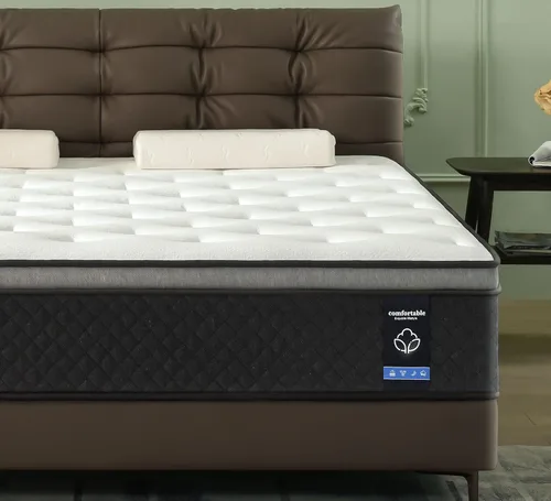 Colchón híbrido Queen de 12 pulgadas en caja, certificado CertiPUR-US | Gel memory foam & pocketed springs, medium plush cooling mattress relieves