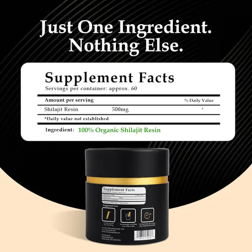 Miniatura 5 de El Shilajit más potente: resina Shilajit orgánica 100% pura del Himalaya 90% + ácido fúlvico 87+ minerales traza Máxima resistencia para hombres