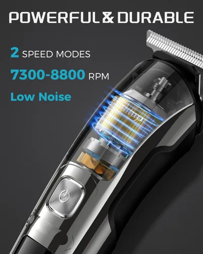 Miniatura 3 de Brightup Recortadora de Barba para Hombres - Maquinilla de Afeitar y Afeitadora Eléctrica, Juego de Recortadoras de Cabello Inalámbricas, Kit