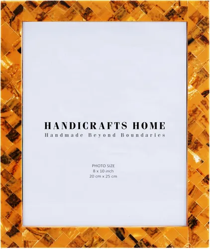Miniatura 29 de Handicrafts Home Marco de fotos blanco hecho a mano de 4 x 6 pulgadas, marco de fotos vintage de nácar, marco de exhibición para mesa o pared
