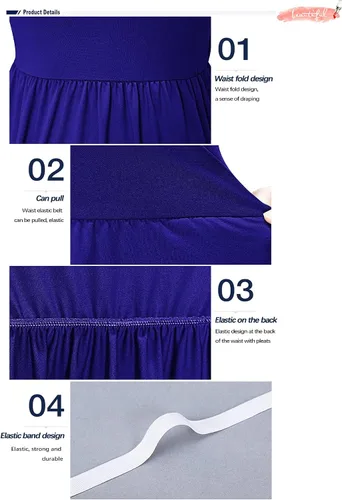 Miniatura 3 de Auselily - Vestidos de mujer, largos, manga corta, holgados, de estilo sencillo e informal
