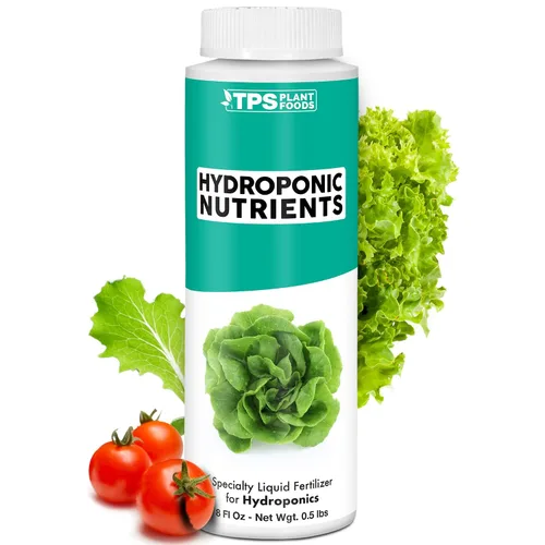 Nutrientes Hidropónicos para Plantas Comestibles, Alimento Líquido Completo de Una Parte para Sistemas Hidropónicos, 8 oz (250mL)