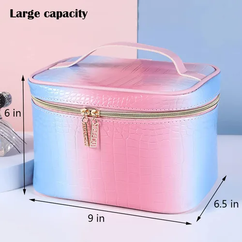 Miniatura 4 de Bolsa Organizadora de Maquillaje, Bolsa de Viaje de Aseo para Mujeres, Bolsa de Cosméticos Resistente al Agua para Niñas, Bolsa de Maquillaje