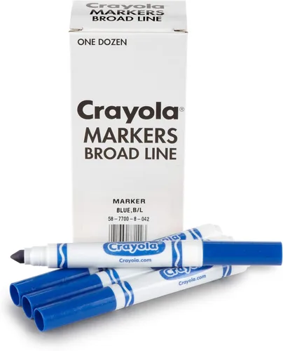 Miniatura 8 de Crayola Marcadores de línea ancha - Amarillo (12 uds), marcadores para niños, suministros escolares a granel para aulas y profesores