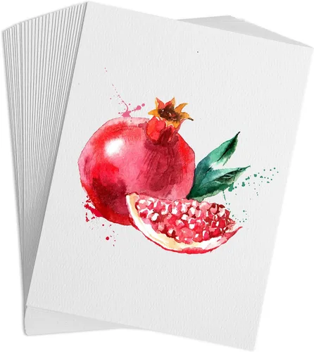 FEITAKE Papel para acuarela 100% algodón prensado en frío / 140 lb (300 g/m²) / Papel de dibujo de arte mixto sin ácidos - Paquete de 30 hojas -