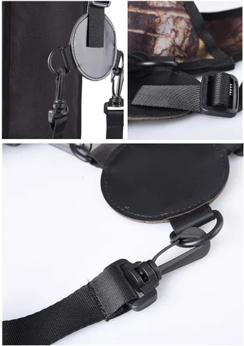 Miniatura 5 de Al aire libre Flecha Pot Back Archery Bolso de hombro ajustable de gran capacidad 3 puntos arnés impermeable Carcaj cadera para caza tiro