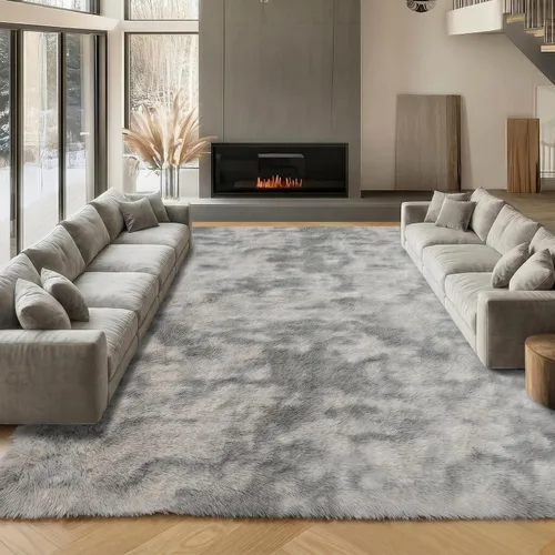 Miniatura 76 de ONASAR - Alfombra de pasillo negra de 2 x 6 pies, esponjosa, lavable, ultrasuave, afelpada, peluda, tapete para bebés, dormitorio de niños, armario