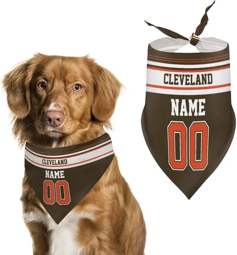Miniatura 17 de Arizona - Bandana de fútbol para perro, diseño personalizado, número de nombre, regalos para gatos