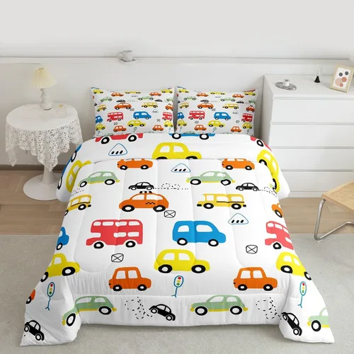 Miniatura 8 de Feelyou Juego de edredón de panda de dibujos animados para niños, edredón de animales lindos para niños y niñas, juego de ropa de cama kawaii panda