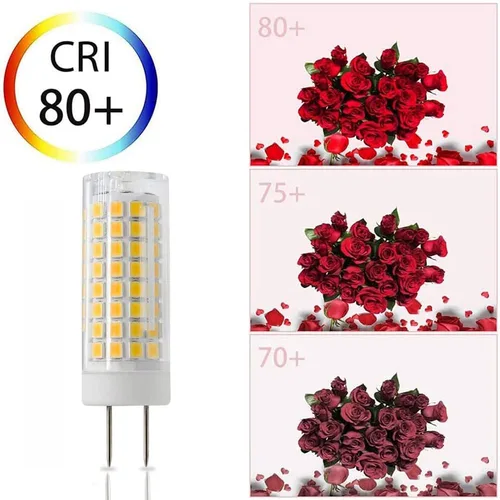 Miniatura 7 de Bombilla LED G8, repuesto de bombilla halógena de 75 W, regulable 7 W, 750 lúmenes, CA 120 V, base bipin GY8.6/G8, blanco cálido 3000 K para luz
