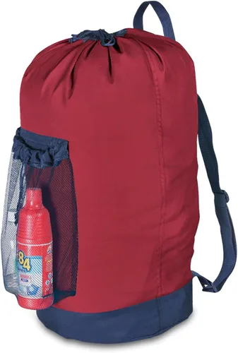 Miniatura 11 de Dalykate Mochila Bolsa para Lavandería, Mochila para Lavandería con Correas para el Hombro y Bolsillo de Malla, Bolsa Cesto para Ropa de Nailon