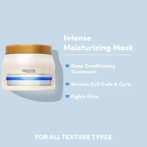 Miniatura 3 de Mizani Moisture Fusion - Máscara hidratante intensa – Restaura la hidratación en rizos secos y bobinas, 16.9 onzas líquidas (paquete de 2)