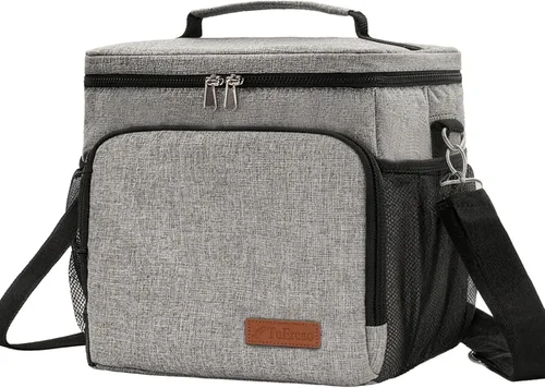 Miniatura 12 de TuErcao Bolsa térmica aislada 6/24 latas plegable a prueba de fugas con lados blandos para el auto, hielera portátil plegable pequeña para playa