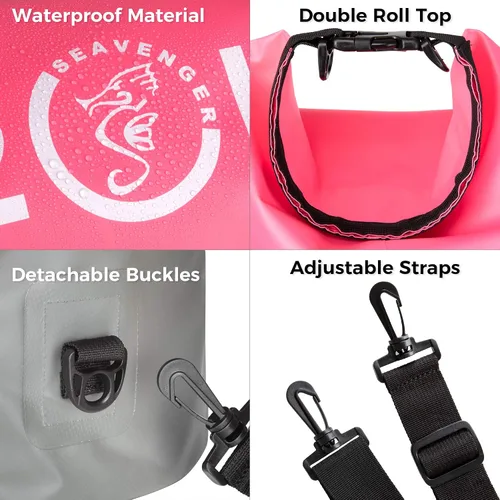 Miniatura 3 de Seavenger Seafarer 20L Bolsa seca impermeable Rosa neón