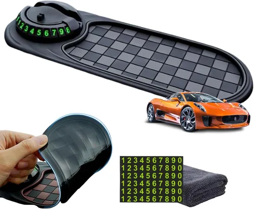 DDRIC Alfombrilla antideslizante multifunción para automóvil, soporte universal para teléfono, almohadilla giratoria antideslizante para tablero de