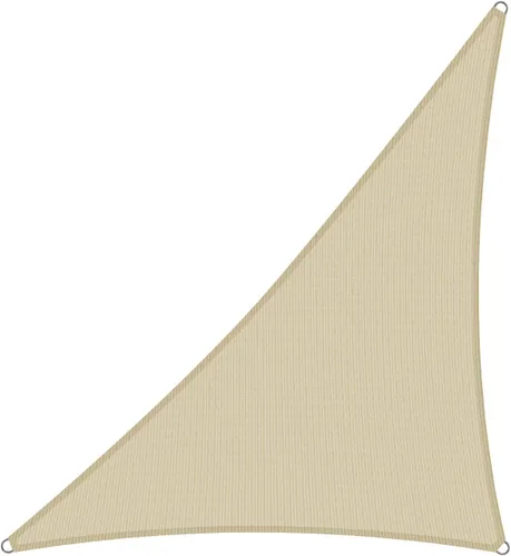 Miniatura 9 de Toldo triangular derecho, color beige, 8 x 13 x 15 pies, tela permeable al aire, toldo resistente para patio, jardín, al aire libre