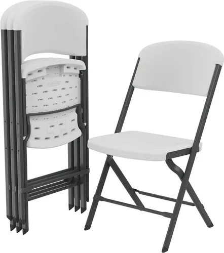 Miniatura 9 de LIFETIME Sillas plegables, silla plegable resistente contorneada para mayor comodidad, paquete de 4
