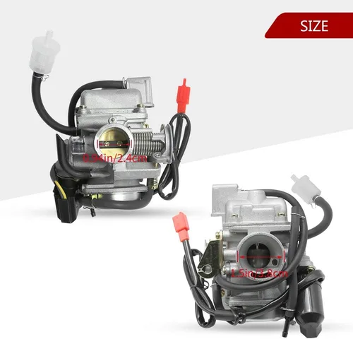 Miniatura 3 de Carburador PD24J para GY6 de 4 tiempos 125cc 150cc ATV Go Karts Scooter Ciclomotores QMJ/QMI157 QMJ/QMI152 - Colector de admisión Fiameter 24mm