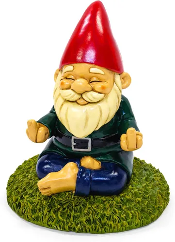Miniatura 16 de Gnomo de Jardín de Pastel de Feliz Cumpleaños de 8' Adorno Divertido para el Césped para Celebraciones Decoración de Patio de Resina Duradera Regalo