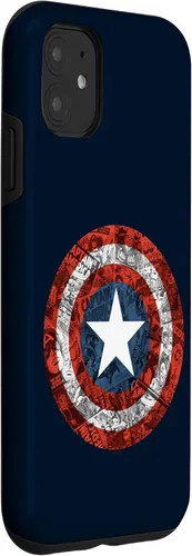 Miniatura 3 de Carcasa para iPhone 11, diseño de Capitán América, con escudo de cómics