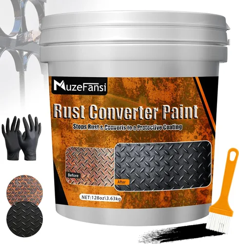 Miniatura 9 de Pintura para Metal, Convertidor de Óxido y Imprimación de Metal 34.8 oz – Recubrimiento Anti-Óxido, Pintura Antioxidante Encapsuladora para Máximo