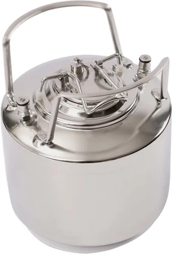 Miniatura 8 de Acero inoxidable Mini Ball Lock Barril de bloqueo de bola de 1.6 galones Barril de cerveza con cerradura de bola pequeña para lotes pequeños