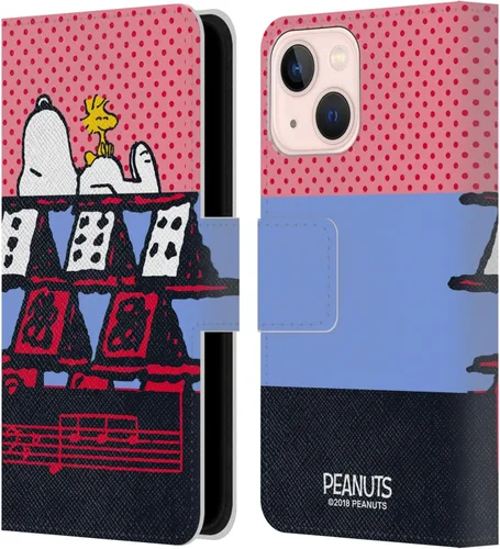 Miniatura 184 de Head Case Designs Funda de piel con licencia oficial de Peanuts Snoopy & Woodstock Balloon Halfs and Laughs para Apple iPhone 7/8/SE 2020 y 2022