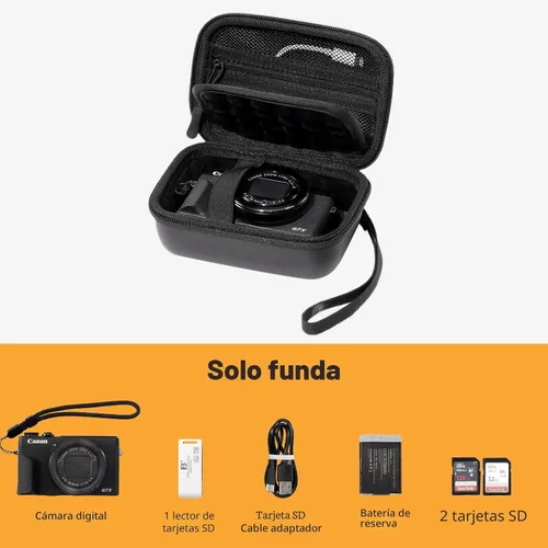 Miniatura 5 de Funda para Cámara Digital de ProCase con Carcasa Rígida para Canon G7X Mark III Mark II, Sony Cybershot, PowerShot SX740, Ricoh GR III, Kodak