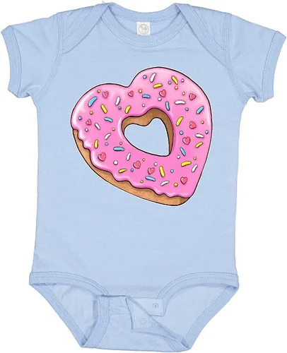 Miniatura 8 de inktastic Body de bebé con forma de corazón con glaseado rosa y chispas