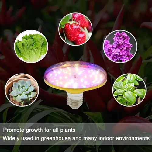 Miniatura 7 de Luces LED de cultivo para plantas de interior, lámpara de cultivo de plantas de espectro completo, E26/E27 10W luz de crecimiento, luz