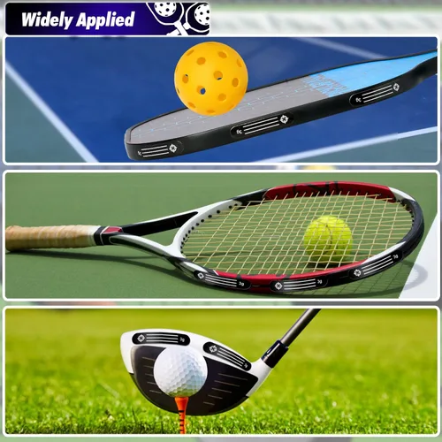 Miniatura 6 de 20 piezas de cinta de plomo para pickleball - Cinta adhesiva de 3M para palas de pickleball con caja de almacenamiento, tiras adhesivas ponderadas
