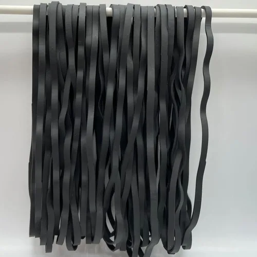 Miniatura 7 de AMUU Bandas de goma grandes negras, paquete de 50 bandas de goma de 8 pulgadas para botes de basura, bandas elásticas para suministros de oficina
