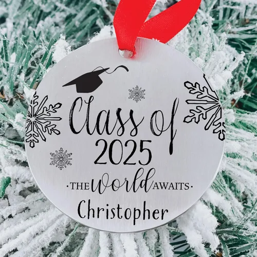 Miniatura 2 de Clase de 2026 - Adorno personalizado de Navidad de graduación 2026, adorno de Navidad, graduado, universidad, graduación, graduado de escuela