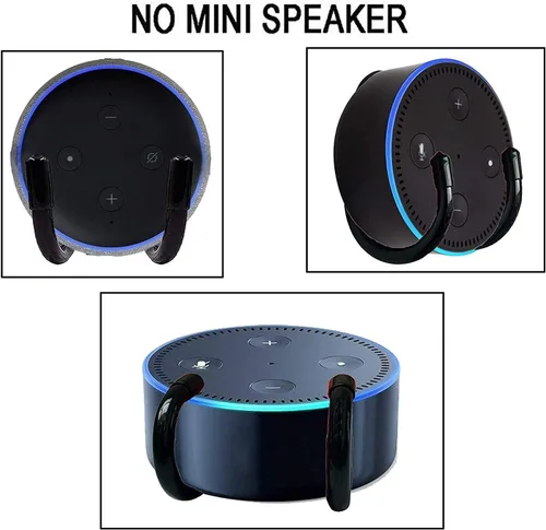 Miniatura 6 de 1 paquete de soporte de montaje en pared soporte soporte clip – tamaño ajustable – ideal para Echo Dot (1ª generación) Echo Dot (2ª generación)