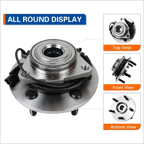 Miniatura 2 de PAROD 515151 Conjunto de cubo de rueda delantera y rodamiento compatible con Ram 1500 2012-2018, Ram 1500 Classic 2019 5Lugs con ABS