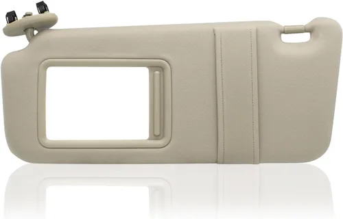 Visera solar del lado izquierdo del conductor sin luz compatible con Toyota Camry 2007 2008 2009 2010 2011 Número de repuesto 74320-06780-E0 color