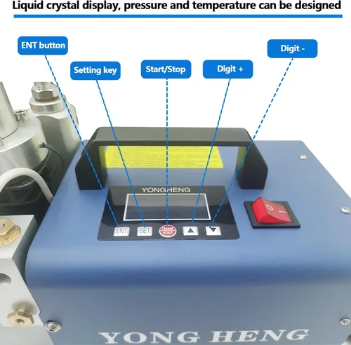 Miniatura 4 de Bomba de aire eléctrica de alta presión de 30Mpa Presión-temperatura se puede establecer Versión digital inteligente Bomba de compresor de aire