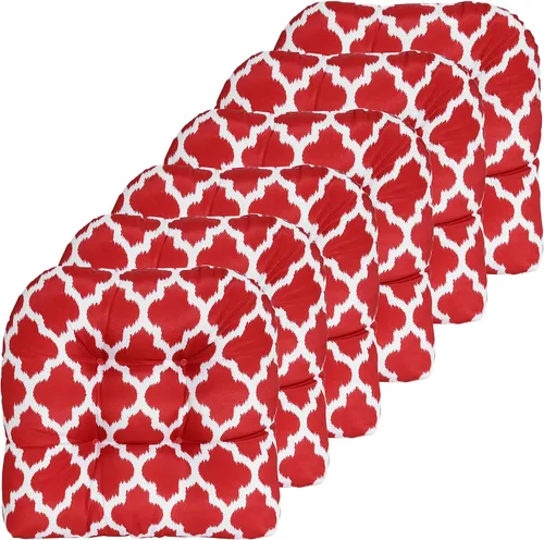 Miniatura 56 de Sweet Home Collection - Cojines para silla de patio al aire libre, cojines prémium con relleno grueso y cómodo de fibra, con tul, 19 x 19 pulgadas