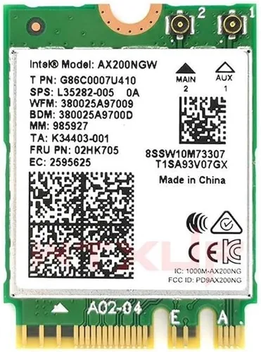 Miniatura 13 de Serie Killer para Intel AX1690i WiFi 6E Adaptador de juegos Actualización de AX411 Tarjeta WiFi CNVio2 M.2 WiFi de alta velocidad de 3.0 Gbps