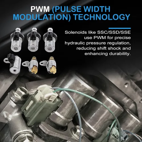 Miniatura 3 de Kessocco - Juego de solenoide de transmisión 4F27E FN4A-EL de cambio EPC PWM de 4 velocidades de repuesto para Ford Focus Fusion Fiesta Mazda 3 5 6