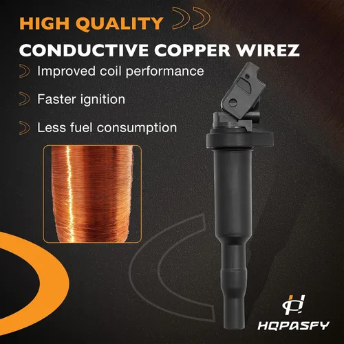 Miniatura 6 de HQPASFY Paquetes de bobinas de encendido, compatibles con BMW X3/X5/X6 2001-2017, 335i/325i/ 328i/320i/330i, 550i/650i/740li y más, reemplaza #